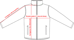 Charte de grandeur XS440U (XXS à 3XL)